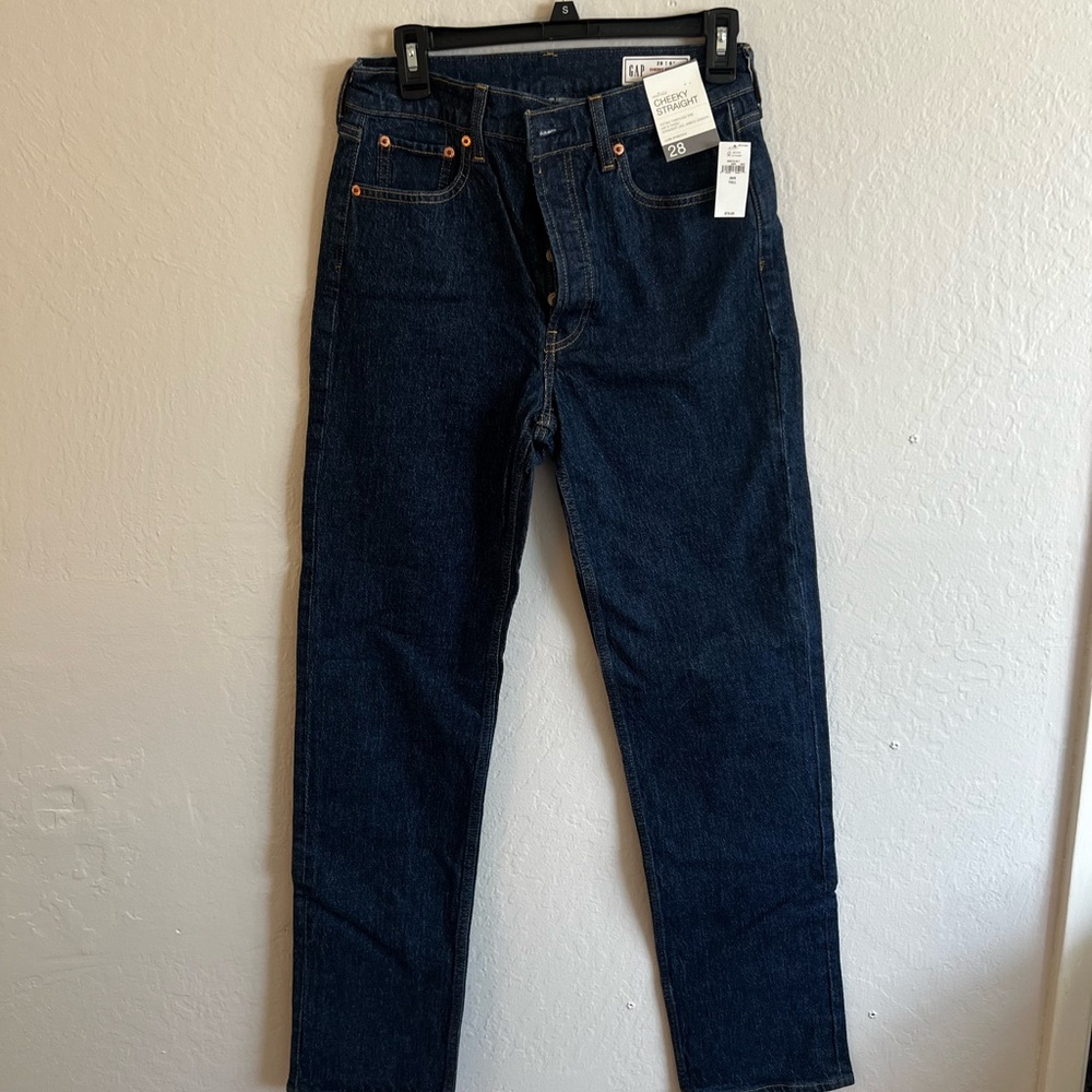 GAP Women's Dark Blue Straight Leg Jeans